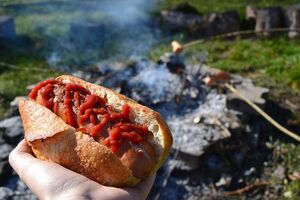 Hotdog - voedsel dat schadelijk is voor de potentie